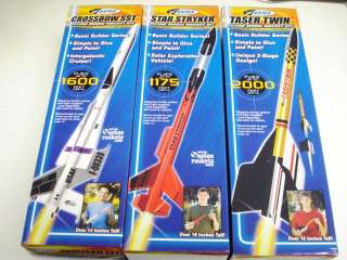   SET OF 3 ROCKETS **CROSSBOW/TASER TWIN/STAR STRYKER**no reserve  