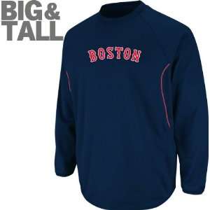 Boston Red Sox Big & Tall Navy Majestic Therma Baseâ„¢ Performance 
