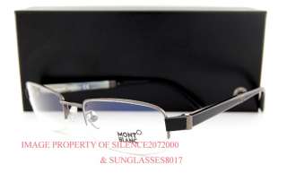 New MONT BLANC Eyeglasses Frames 245 008 GUNMETAL Men  