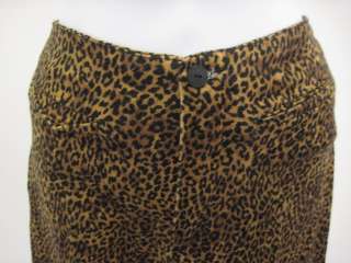 TARK1 Leopard Print Stretch Skinny Denim Jeans  