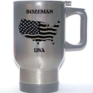  US Flag   Bozeman, Montana (MT) Stainless Steel Mug 