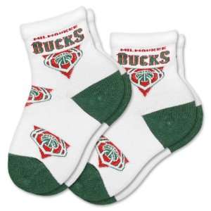 NBA Milwaukee Bucks Kids Socks, 2 Pack, Child:  Sports 