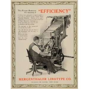   Four Magazine Linotype Operator   Original Print Ad