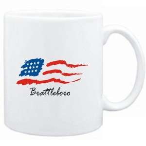  Mug White  Brattleboro   US Flag  Usa Cities Sports 