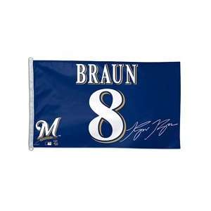  Milwaukee Brewers Ryan Braun 3 x 5 Flag Sports 
