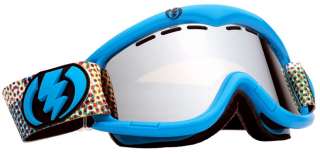 NEW Electric EG1 Blue Cyan Toned mirrored ski snowboard goggles +spare 