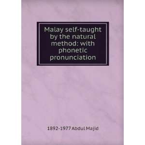   method: with phonetic pronunciation: 1892 1977 Abdul Majid: Books