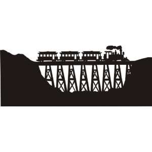  Train on Viaduct Silhouette Die Cut: Arts, Crafts & Sewing