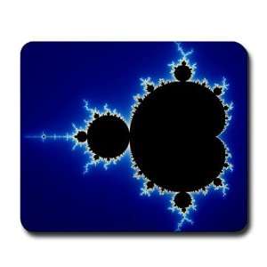  Blue Mandelbrot Abstract Mousepad by  Office 