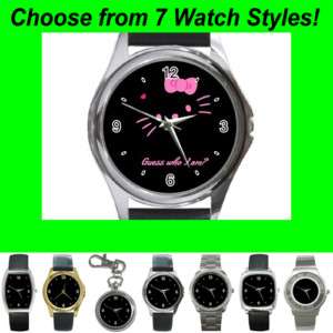 Guess Who I Am Design Leather & Metal Watches  7 Styles  