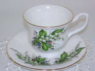 Lily of the Valley, Bone China TeaCup, Made in England  