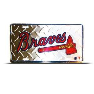   Mlb Metal Sport License Plate Wall Sign Tag Wall Hanging: Automotive