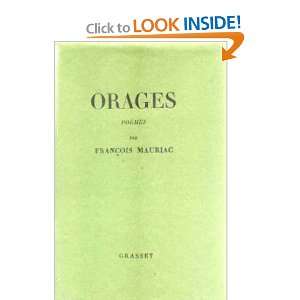 Orages Mauriac François 2000037296214  Books