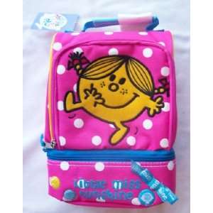 Little Miss Sunshine Pink Polka Dot Lunchbox Bag