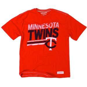  Minnesota Twins Distressed Tailored T Shirt by Mitchell 