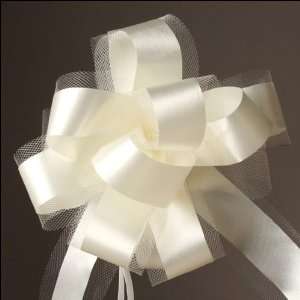 Bows   Easy Pull 7 inch Pew Bow   Ivory 