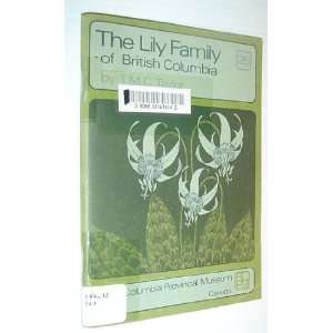  The Lily (Liliaceae) Family of British Columbia   Handbook 