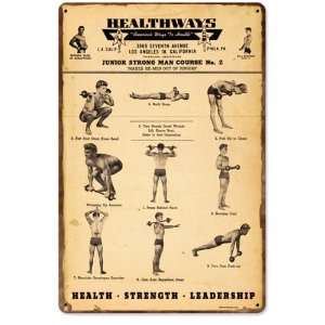  Healthways Metal Sign Patio, Lawn & Garden