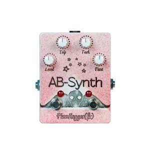  FuzzHugger(fx) AB Synth Fuzz Pedal (White Red Sparkle 