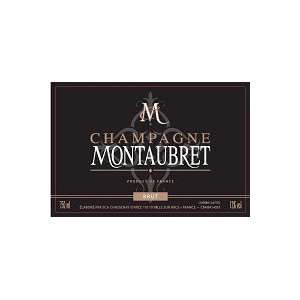  Montaubret Brut Champagne 750ML: Grocery & Gourmet Food