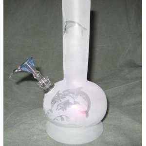  Glass Water Vase Art Hookah 12mm Slide LED Lighted 