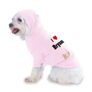  I Love/Heart Bryson Hooded (Hoody) T Shirt with pocket for 