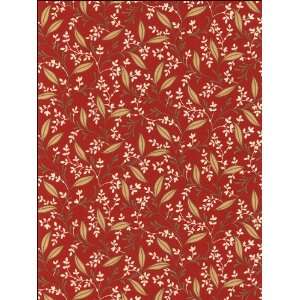 Vines Red Wallpaper in Kitchen Style