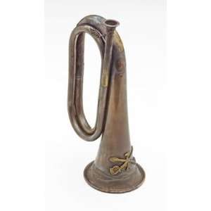  ANTIQUED 7TH CAVALRY BUGLE 