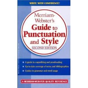   Guide to Punctuation and Style [Paperback] Merriam Webster Books