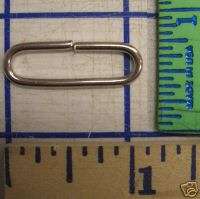 12)1 Sil Ring Link Buckle Belt Keeper Suspender Parts  