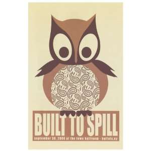  Built to Spill   Owl   Live in Buffalo 2006 11x17 Poster 