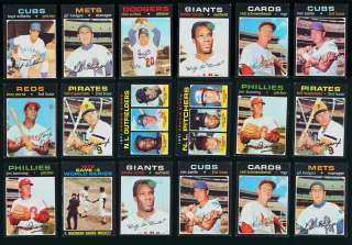 Hoard(1400) 1971 Topps Ryan Rose Mays Munson Jackson Garvey, VGEX/EX 