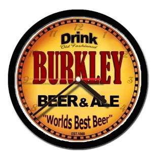  BURKLEY beer and ale cerveza wall clock: Everything Else