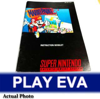 MARIO PAINT MANUAL BOOK Super Nintendo SNES  