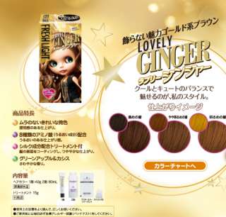 FRESH LIGHT Japan Blythe Doll Hair Color Dying Kit  