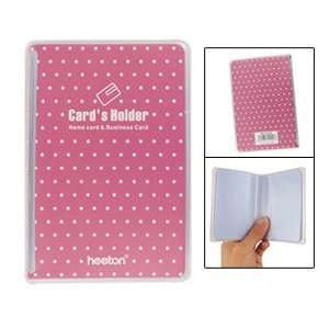   Detail Fuchsia PVC Cover Name Business ID Card Holder: Office Products