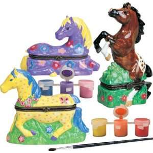  Shure Paint Your Own Porcelain Ponies: Toys & Games