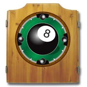  Best Quality 8 Ball Dart Cabinet includes Darts and Board 