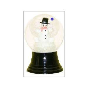  Viennese glass snow globe with snowman and floating 