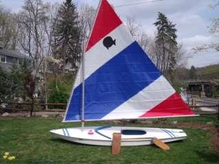 Sunfish Sailboat AMF Alcort Sail Boat w/ New Sail Complete Sunfish 