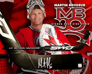Martin Brodeur Signed Sher wood player Brand Stick  