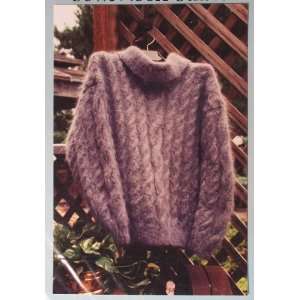  Cow Neck Cable Sweater Craft Pattern 