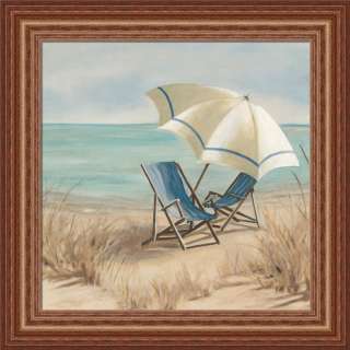 Summer Vacation II by Carol Robinson Adirondack Chair Beach 12x12 