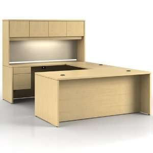   Desk, 72 x 108 x 72, Natural Maple Laminate,: Office Products