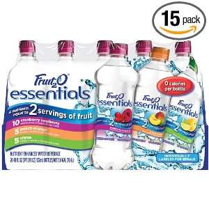 Fruit2O, Assorted, 18 Ounce Bottles (Pack of 15)  Grocery 