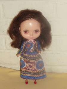 RARE Blythe Kenner 1972 Vtg Brunette Doll Eyes Change Colors Pretty 