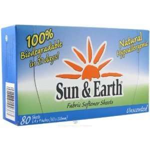Sun & Earth, Unscented Fabric Sheets Grocery & Gourmet Food