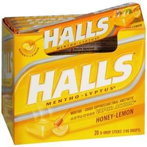  HALLS STICKS HONEY LEMON 20Box