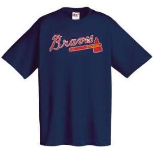    Atlanta Braves MLB Majestic ProStyle T Shirt: Sports & Outdoors