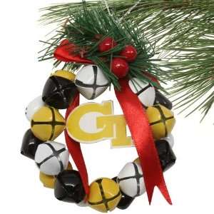    Georgia Tech Yellow Jackets Bell Wreath Ornament